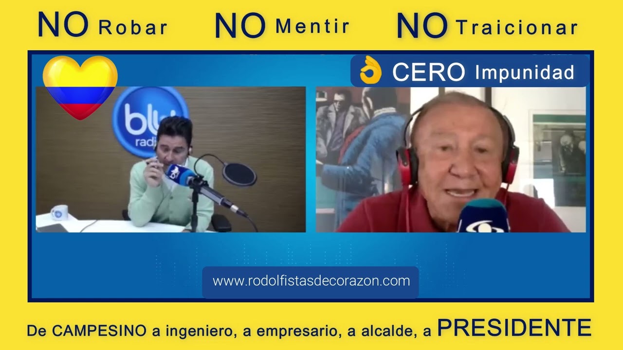 Rodolfo Hernández pide respeto y BLU radio asegura BRAVURA del Viejo – Ingeniero Rodolfo Presidente