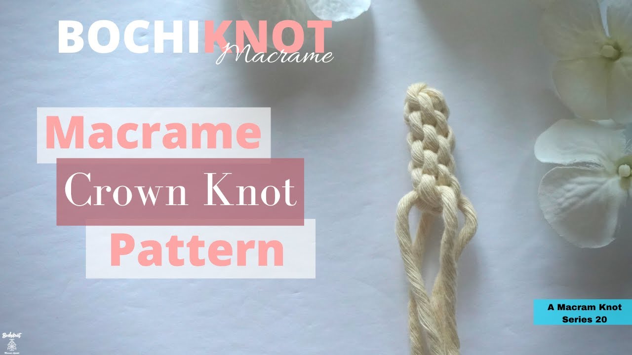 How to Tie a Macrame Crown Knot For Plant Hangers & Wall Hangings