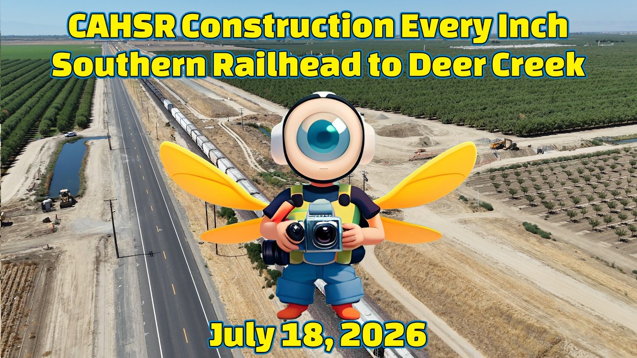 California High Speed Rail Construction Every Inch from Southern Railhead to Deer Creek Viaduct