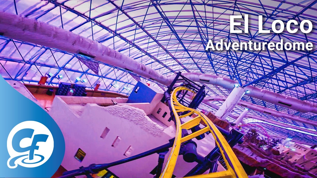 El Loco front seat on-ride 5K POV @60fps Adventuredome