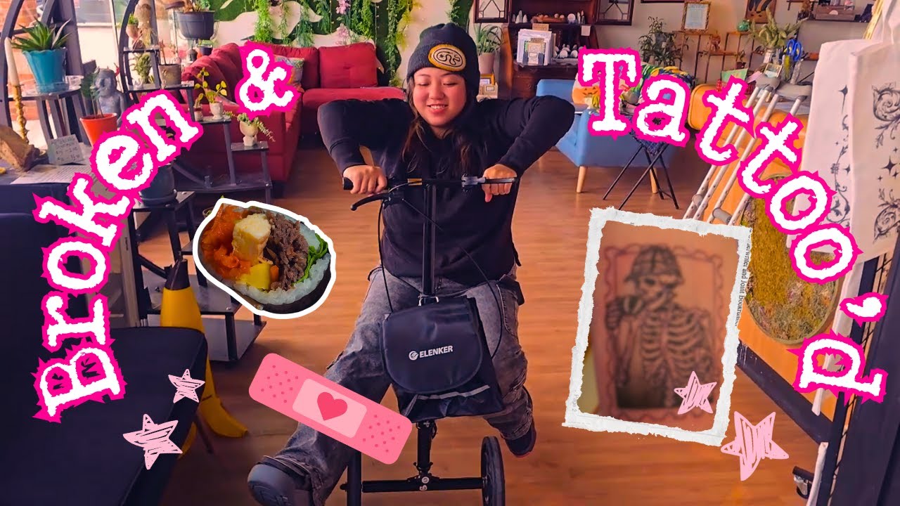 Realistic Day in the Life of a Tattoo Artist (Injured But Working!) │vlog no.7