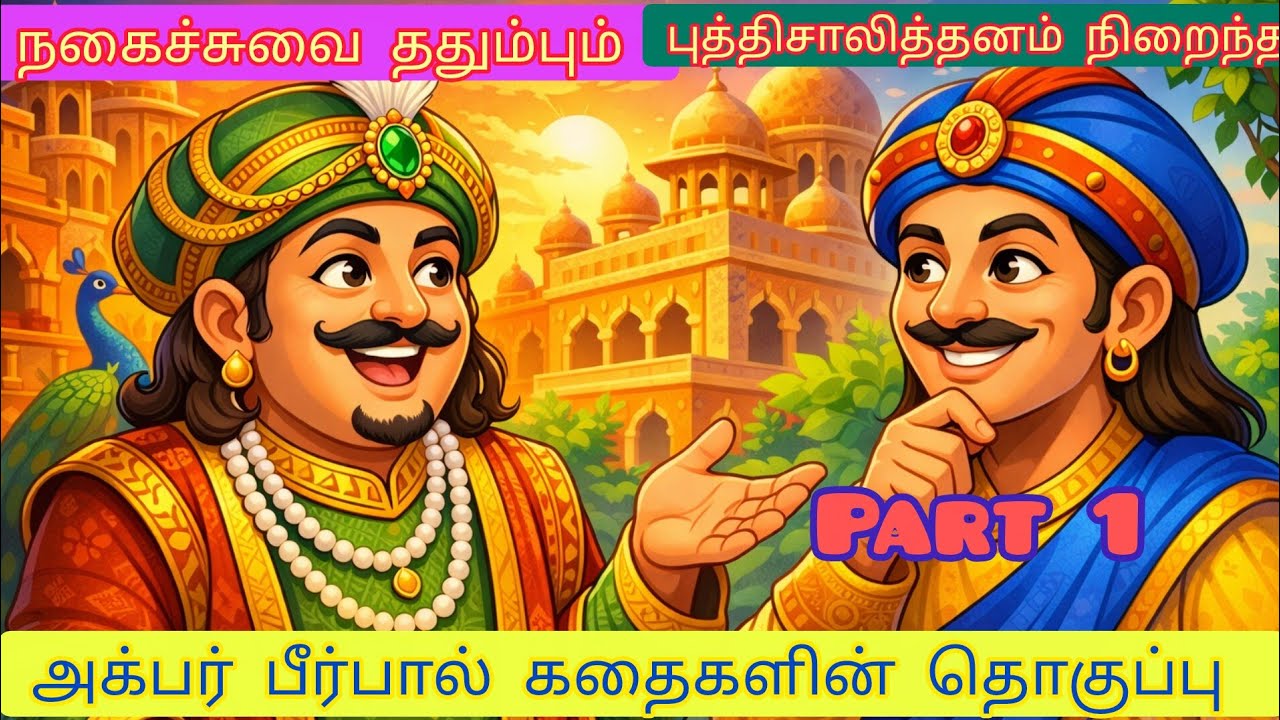 அக்பர் பீர்பால் கதைகள்  part 1@ RV TALKS TAMIL