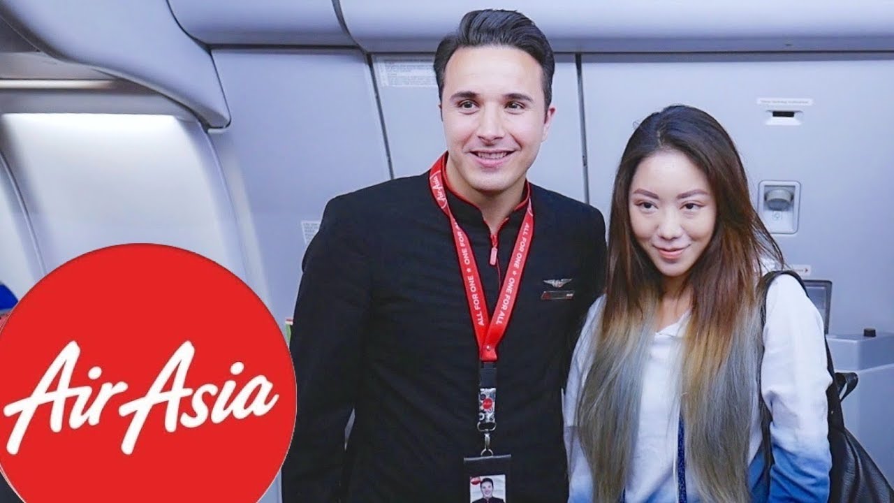 亞洲航空 | 最帥伊朗空少讓我心慌了＋超好吃飛機兒童餐 | AirAsia