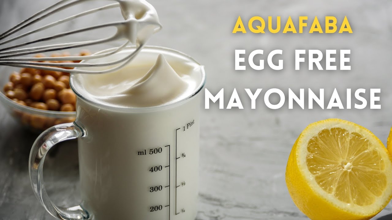 EGG FREE MAYONNAISE: Aquafaba Mayo