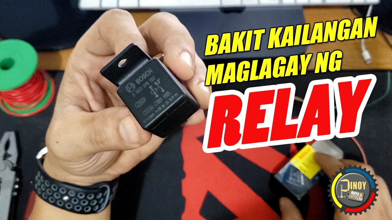 What is a relay and How to Install - Paano mag-install ng relay (Bosch 12v 30A Relay) - with Demo