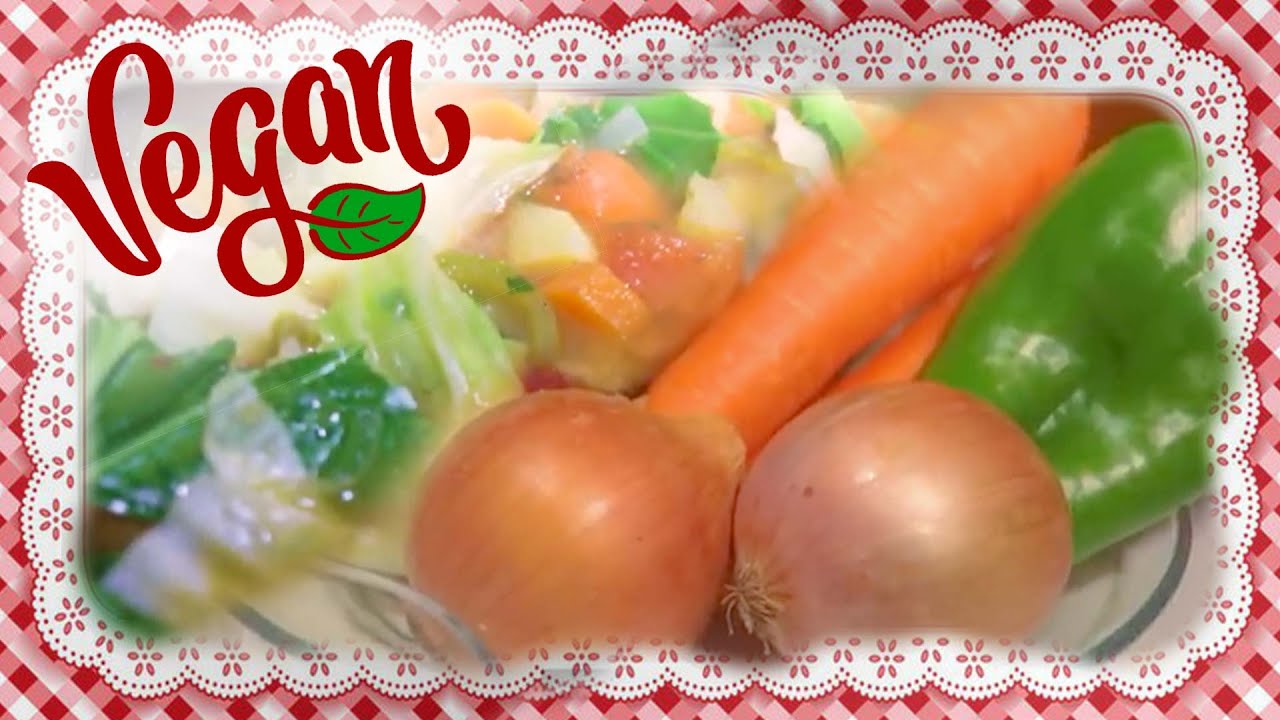 Como Fazer uma Sopa de legumes Simples, F&aacute;cil e Vegana Com Verduras
