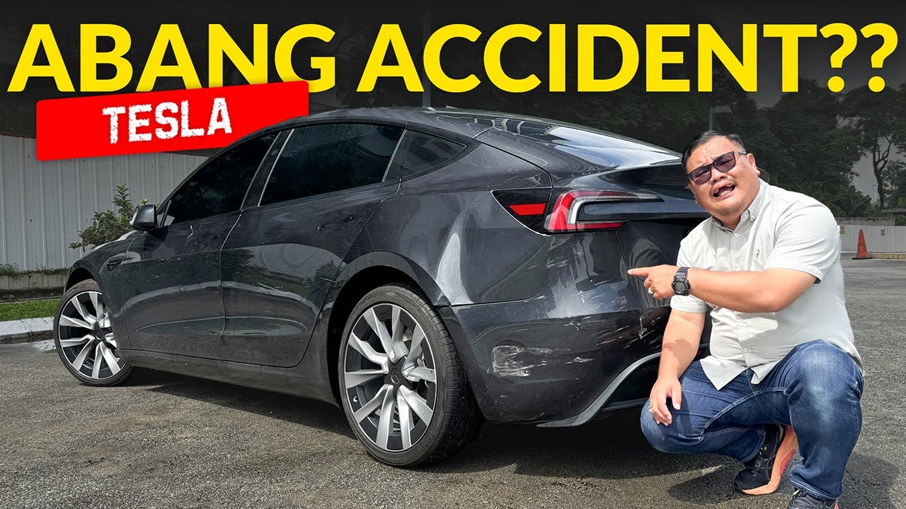 TESLA ABANG GAN KENA LANGGAR BELAKANG ??