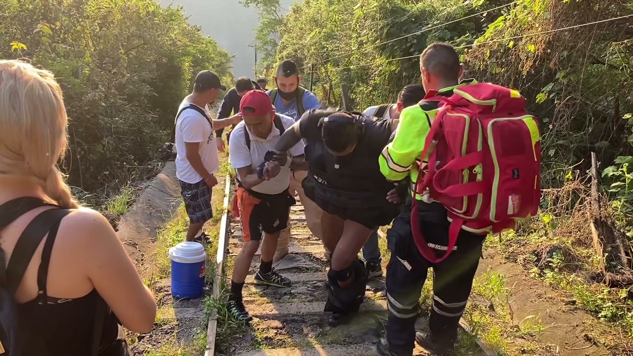 Un acontecimiento sin precedentes se vivió esta mañana en las vías de la barranca de Huentitan