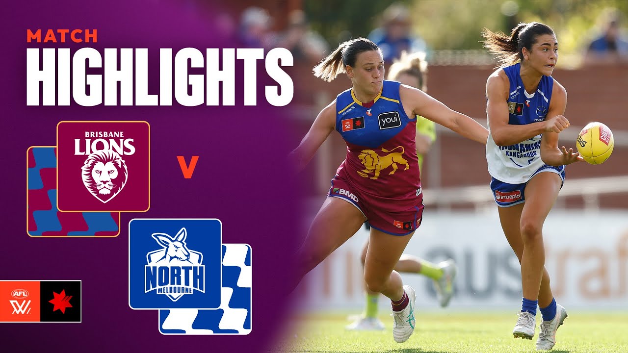 Brisbane Lions v Kangaroos Highlights | Round 5, 2025 | AFLW