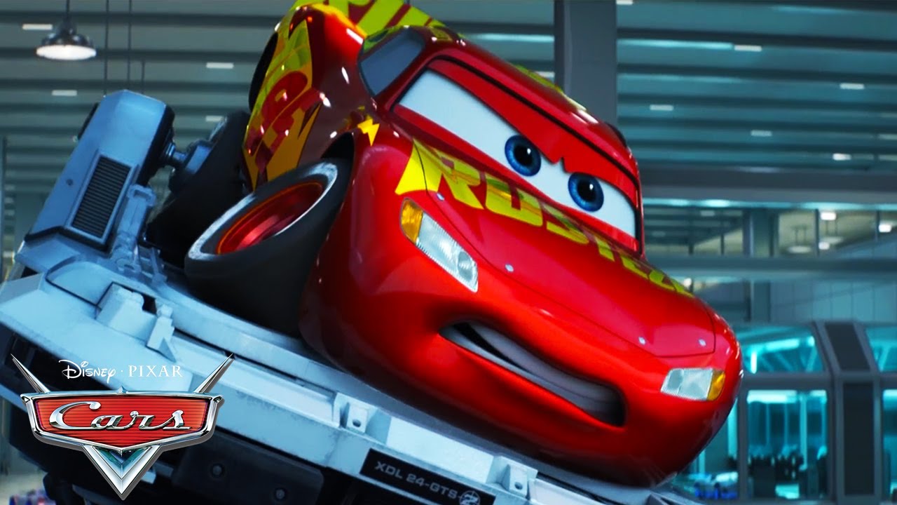 Lightning McQueen's Big Crash on the Simulator | Pixar Cars | 