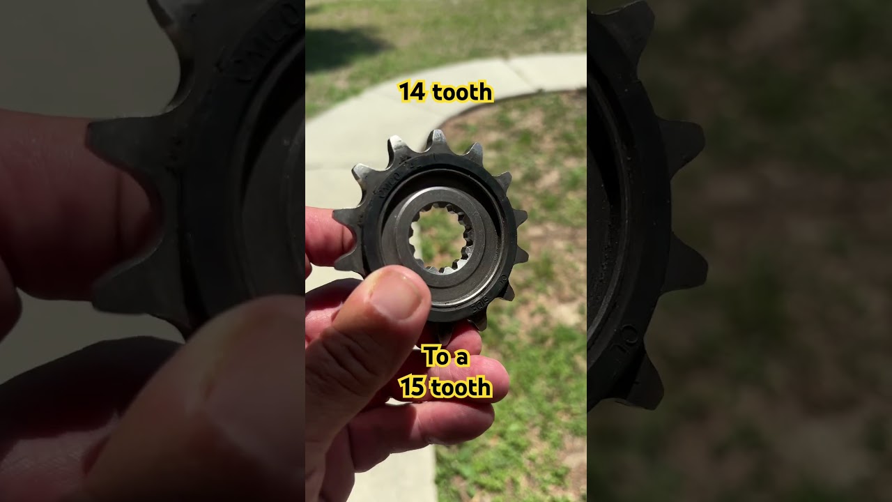 15 tooth sprocket on the CFMOTO IBEX/ MT 450