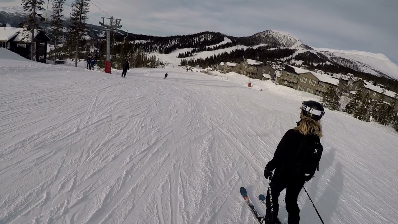 Hermelinbacken Åre, Björnen. (Headcam)