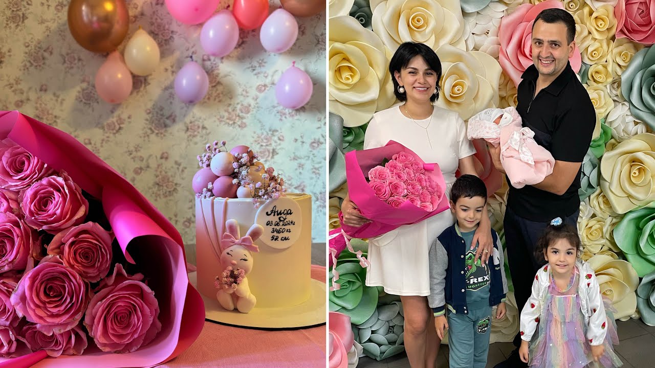 Qizimiz doguldu 🥳 3 nomreli dogum evi / yemekleri / xestexana cixishi / ushaqlarin heyecani