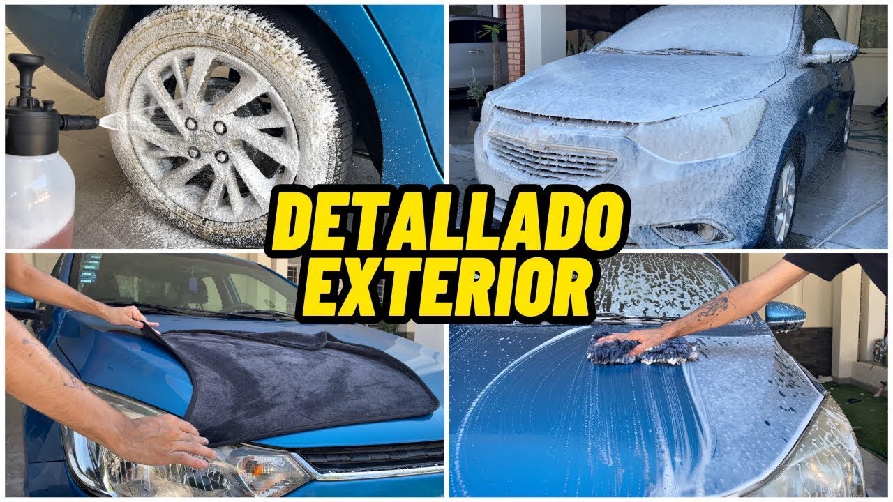 DETALLADO AUTOMOTRIZ EXTERIOR CON BA&Ntilde;O DE ESPUMA