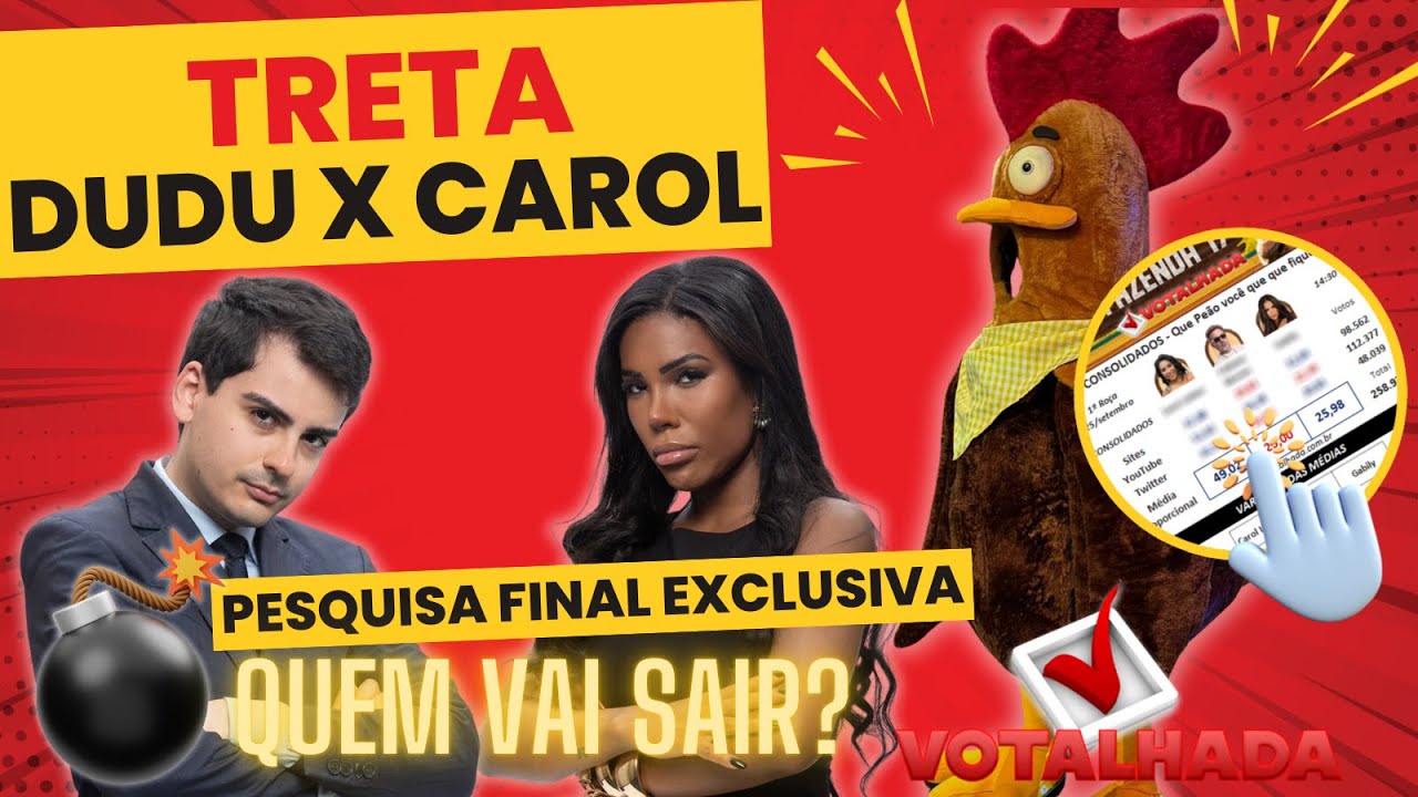 PESQUISA FINAL EXCLUSIVA. ENQUETES N&Atilde;O MENTEM. QUEM SAI? SAIBA TUDO DAS TRETAS PRINCIPAIS DE HOJE.