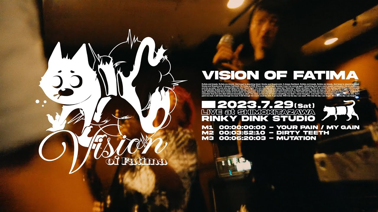 Vision of Fatima - LIVE (YOUR PAIN/MY GAIN / DIRTY TEETH / MUTATION)