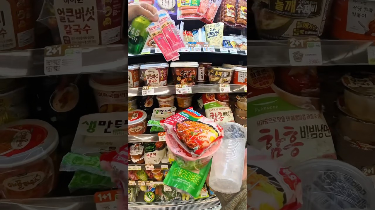 Indomie and pink Buldak #icecup #korea