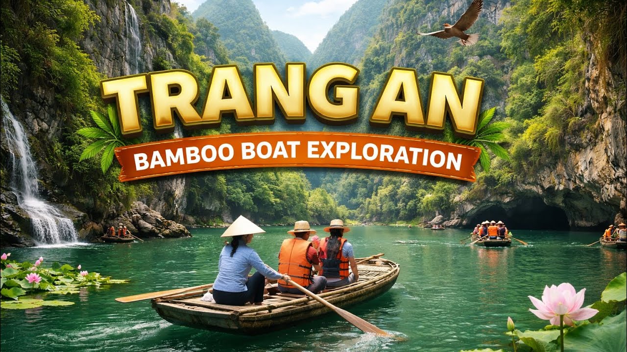 Trang An Bamboo Boat Ride 🇻🇳 | Exploring Vietnam’s Hidden River Caves & Limestone Mountains