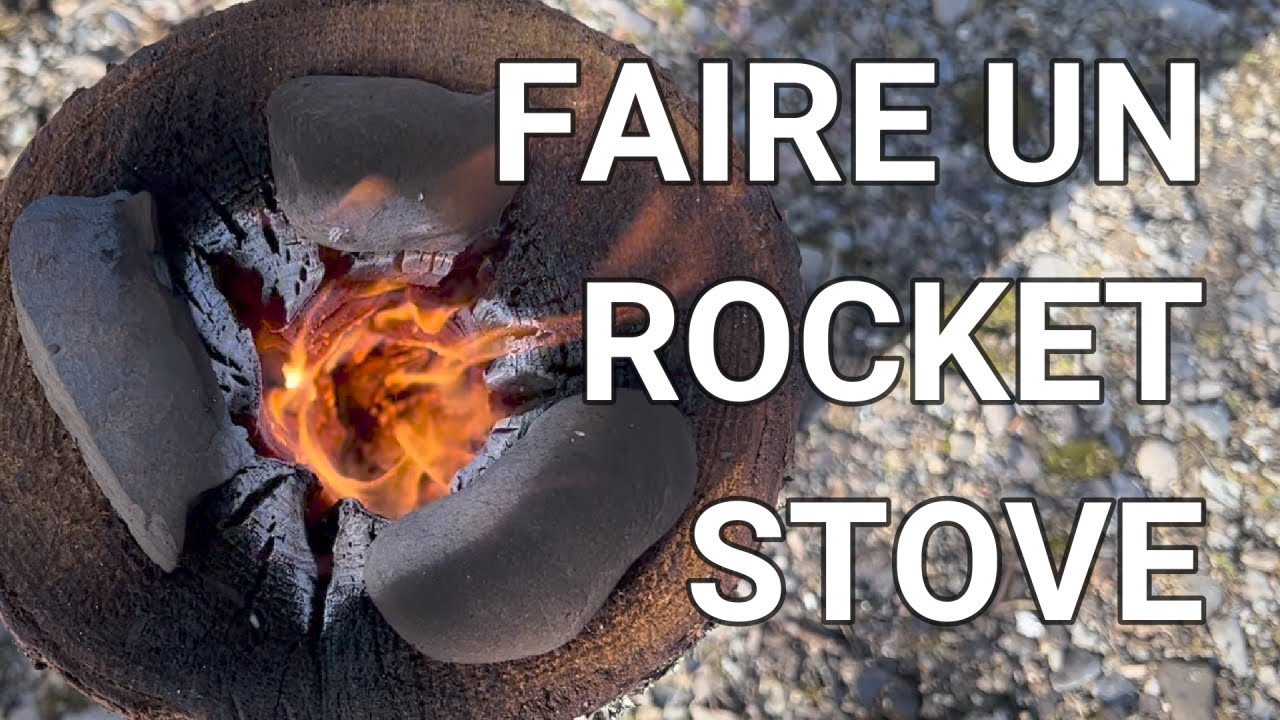 Comment faire un rocket stove avec une buche