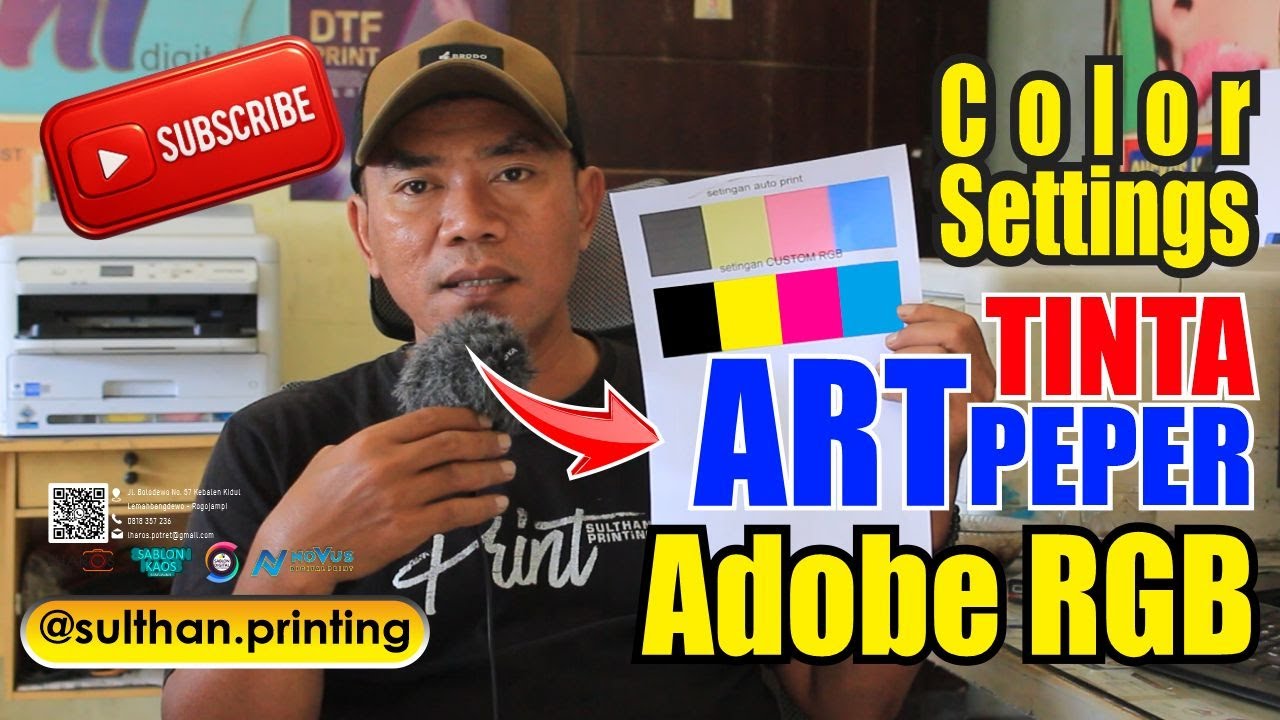 Keseharian pekerjaan di percetakan @sulthan.printing Color Settings TINTA ARTPEPER Adobe RGB