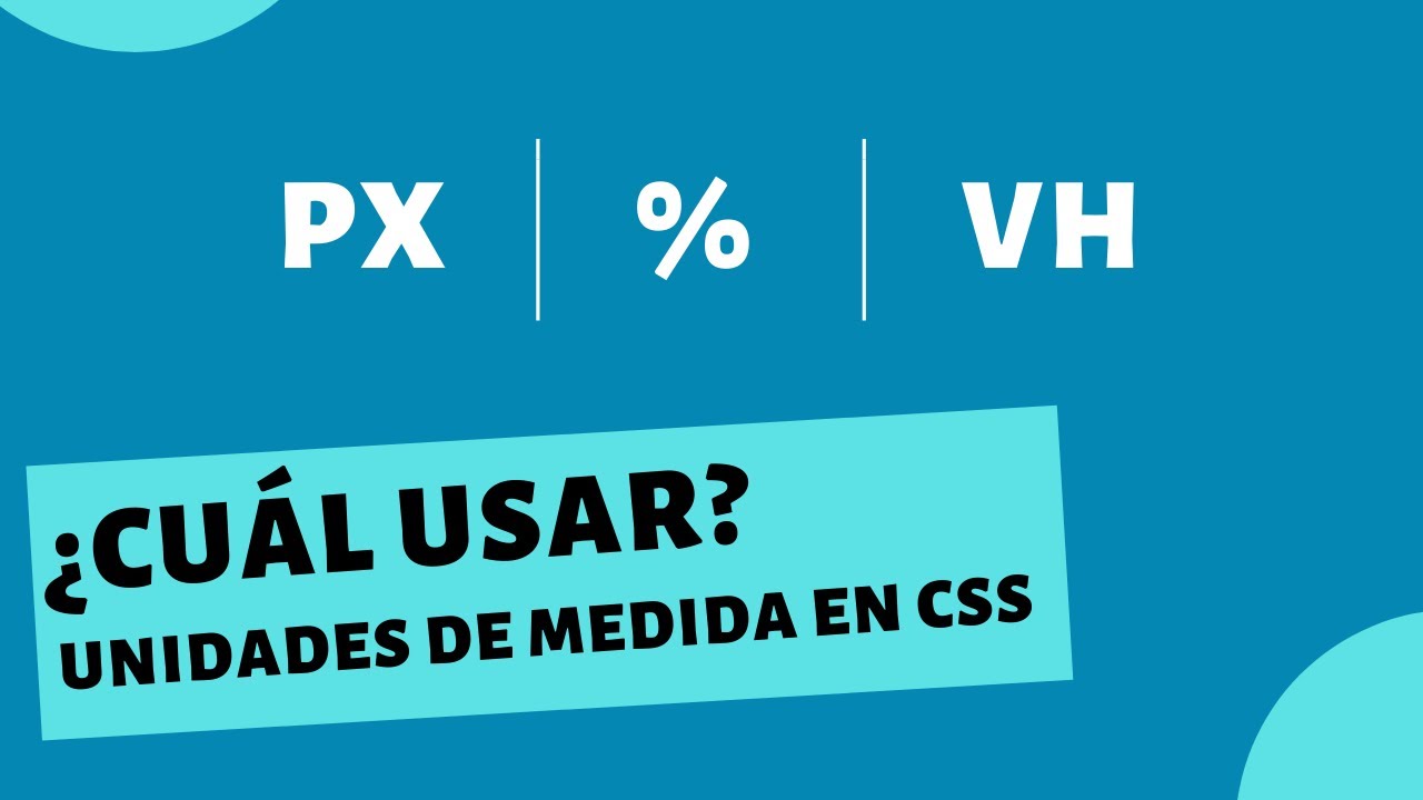 Unidades de medida en CSS