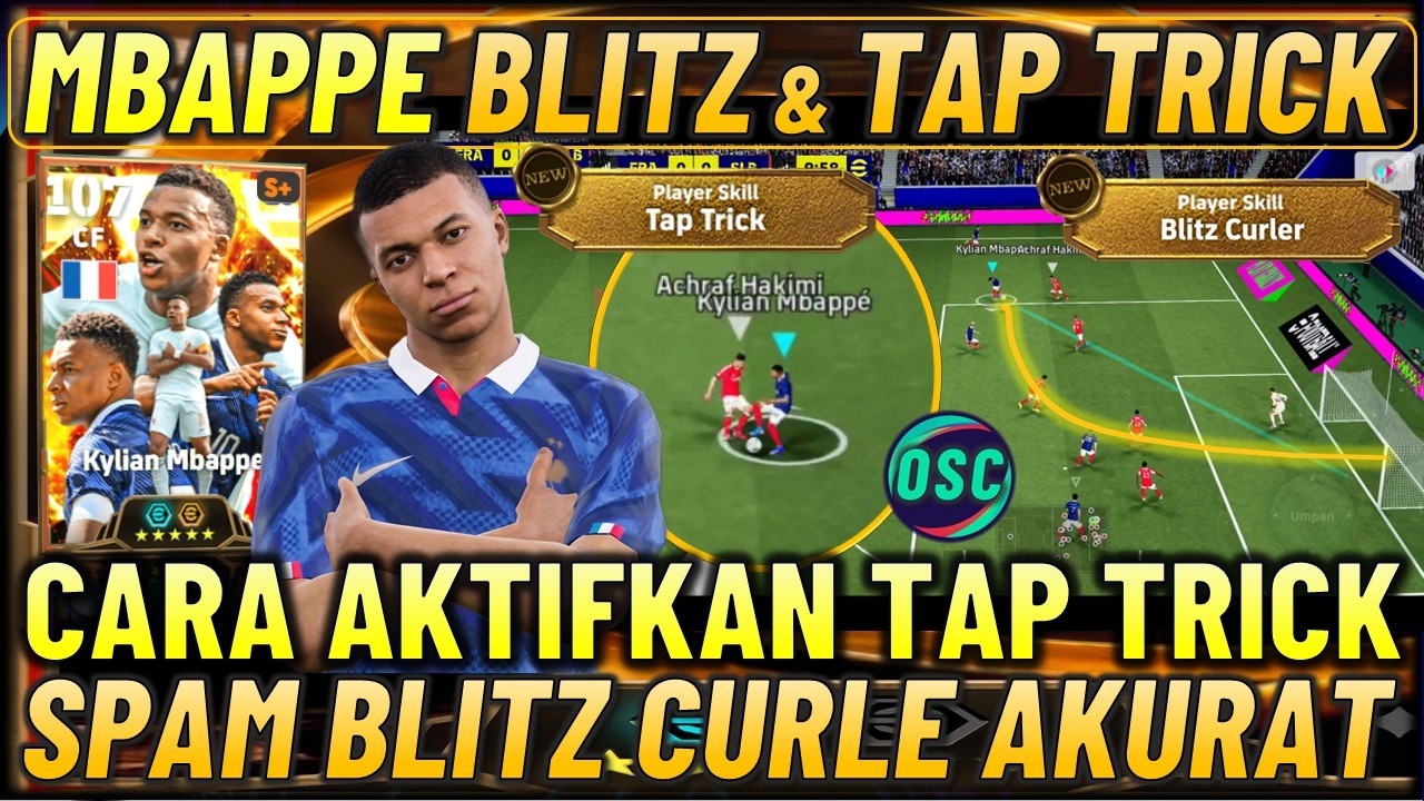 REVIEW MBAPPE BIGTIME !! CARA MENGGUNAKAN TAP TRICK DAN RACIKAN TERBAIK MBAPPE BIGTIME BLITZ CURLER.