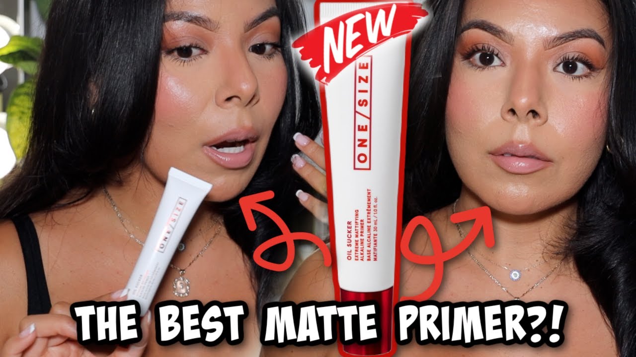 NEW!❤️ @ONESIZEBeauty  OIL SUCKER PRIMER|| OILY SKIN REVIEW + WEAR TEST!