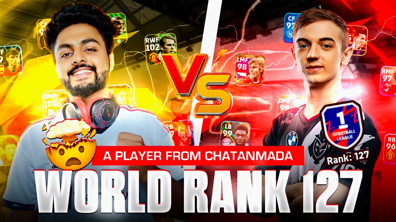 WORLD RANK 127 🆚 PES WING MASTER | I MET CHATANMADA PLAYER IN RANKPUSH🥵 | CAN I BEAT HIM?🤯🔥