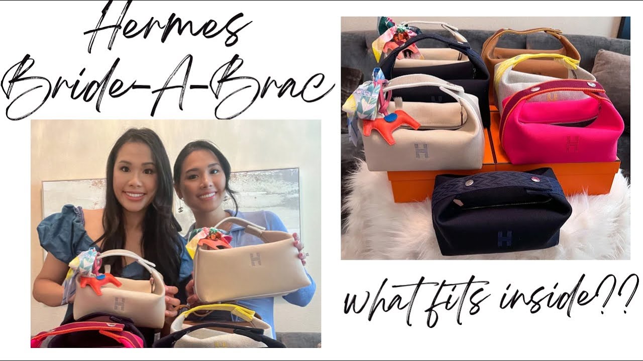Review + Comparison of the #hermes Bride-A-Brac. Small vs Large + What fits inside!!