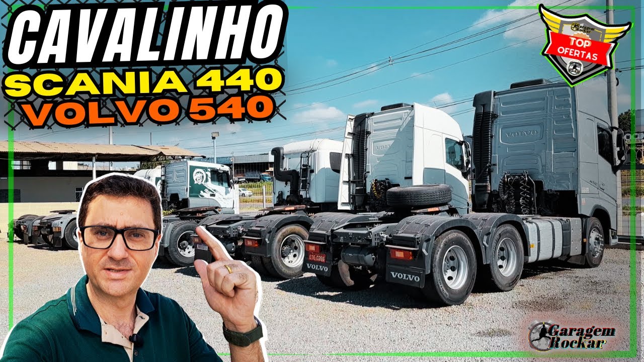 TOP OFERTAS DO ROCKAR CAVALO SCANIA 440 e VOLVO 540 QUALIFICADO a VENDA! #caminhão #scania #volvo