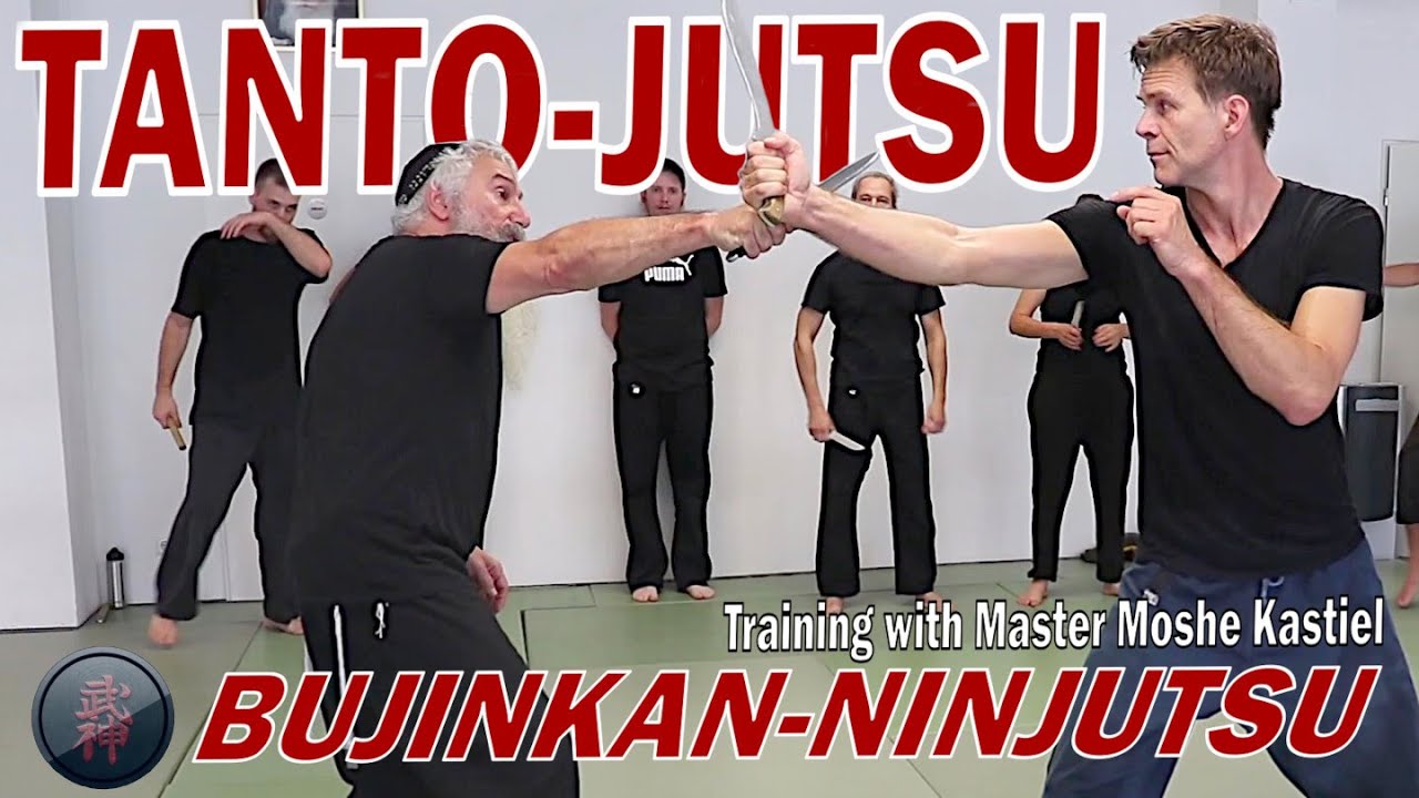 Ninja Tantojutsu - Knifefighting Basics & Footwork! Bujinkan-Ninjutsu Kenjutsu with Moshe Kastiel