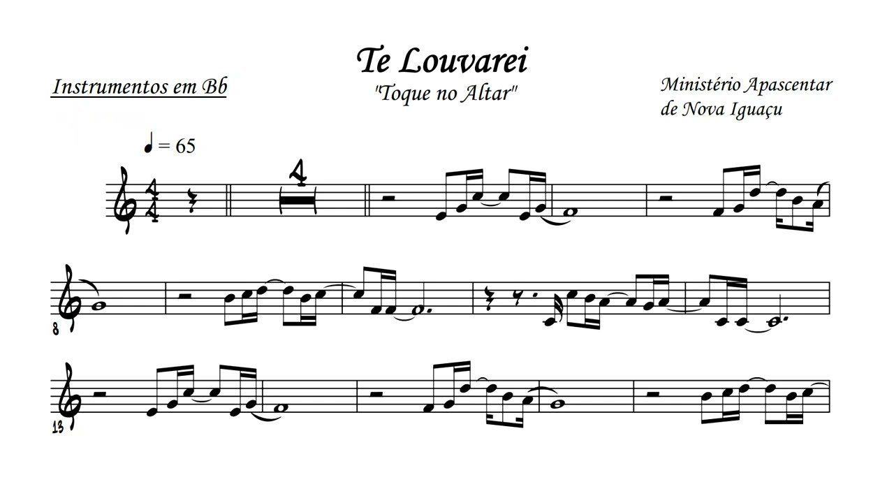 TE LOUVAREI [sax tenor] TOQUE NO ALTAR