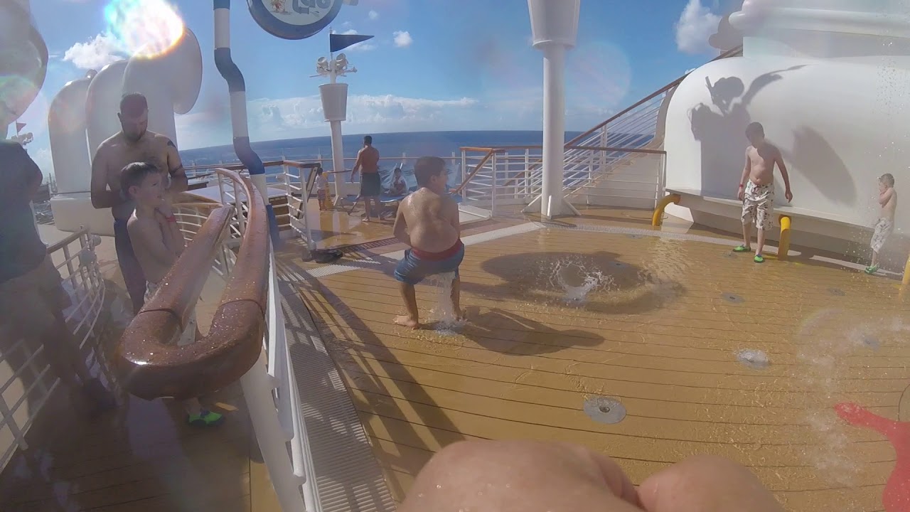 Aqualab fun on the Fantasy with our cousins