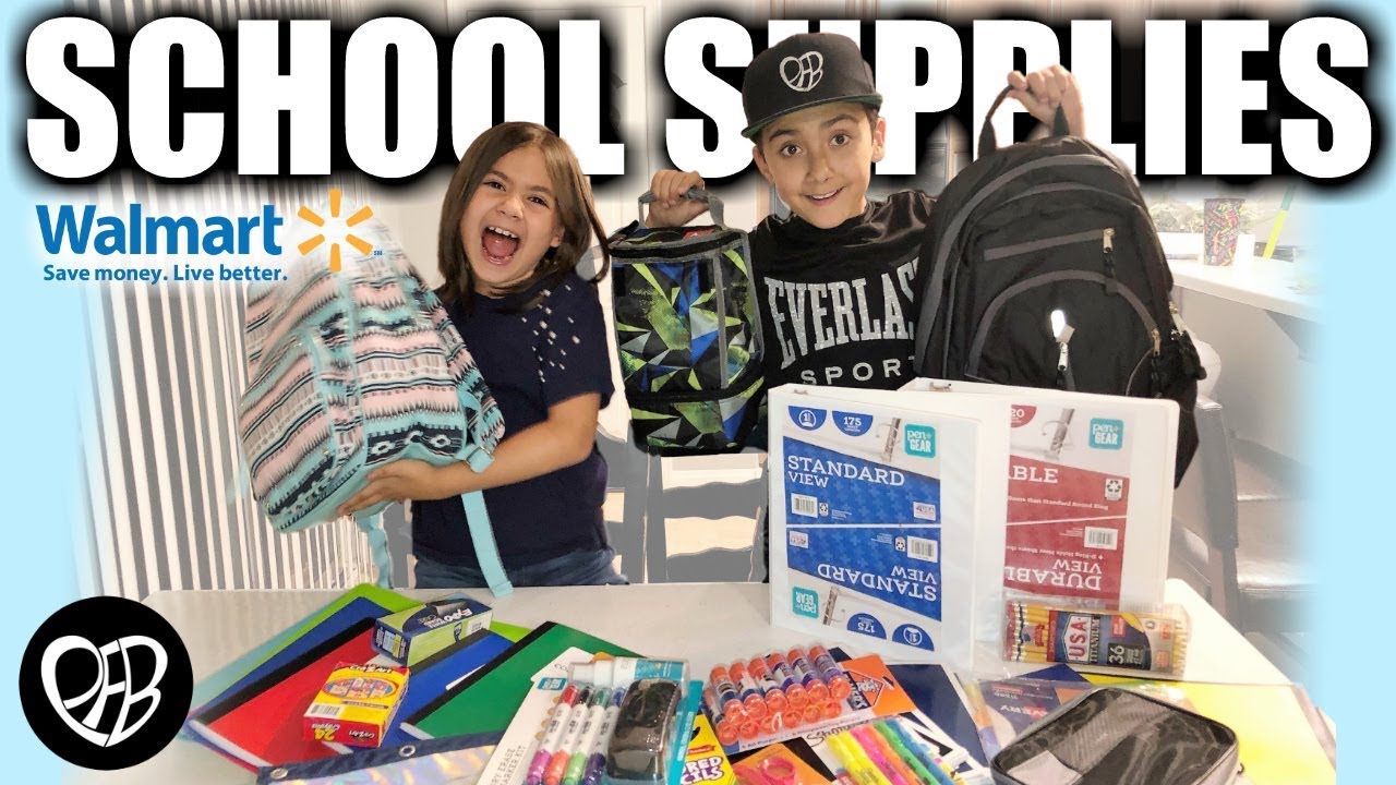 BACK to SCHOOL SUPPLIES at WALMART | BACK to SCHOOL SHOPPING HAUL at WALMART | PHILLIPS FamBam