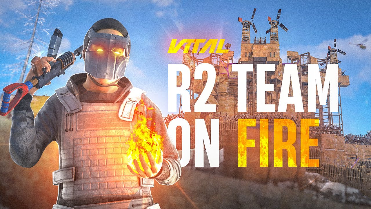 Как R2 дают ЖАРУ на глобал вайпе в РАСТ/RUST на Vital EU Monthly