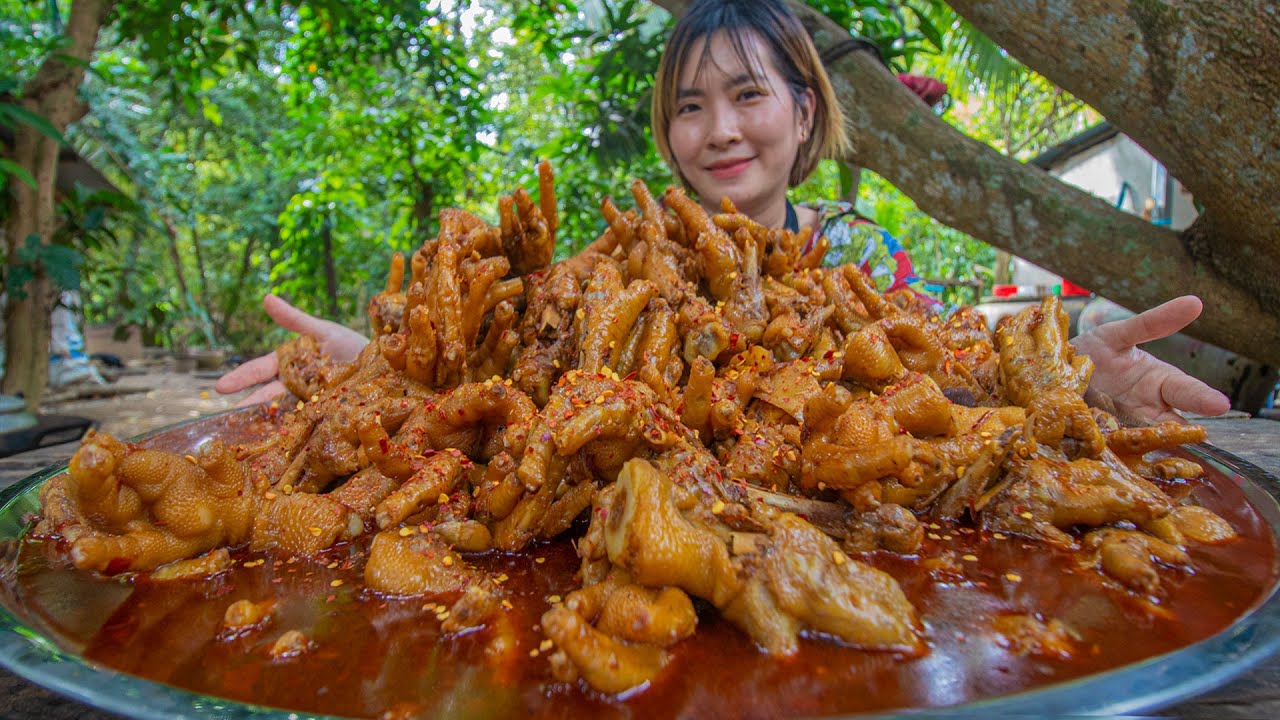 Amazing Cooking Spicy Chicken Legs Recipe In my Countryside