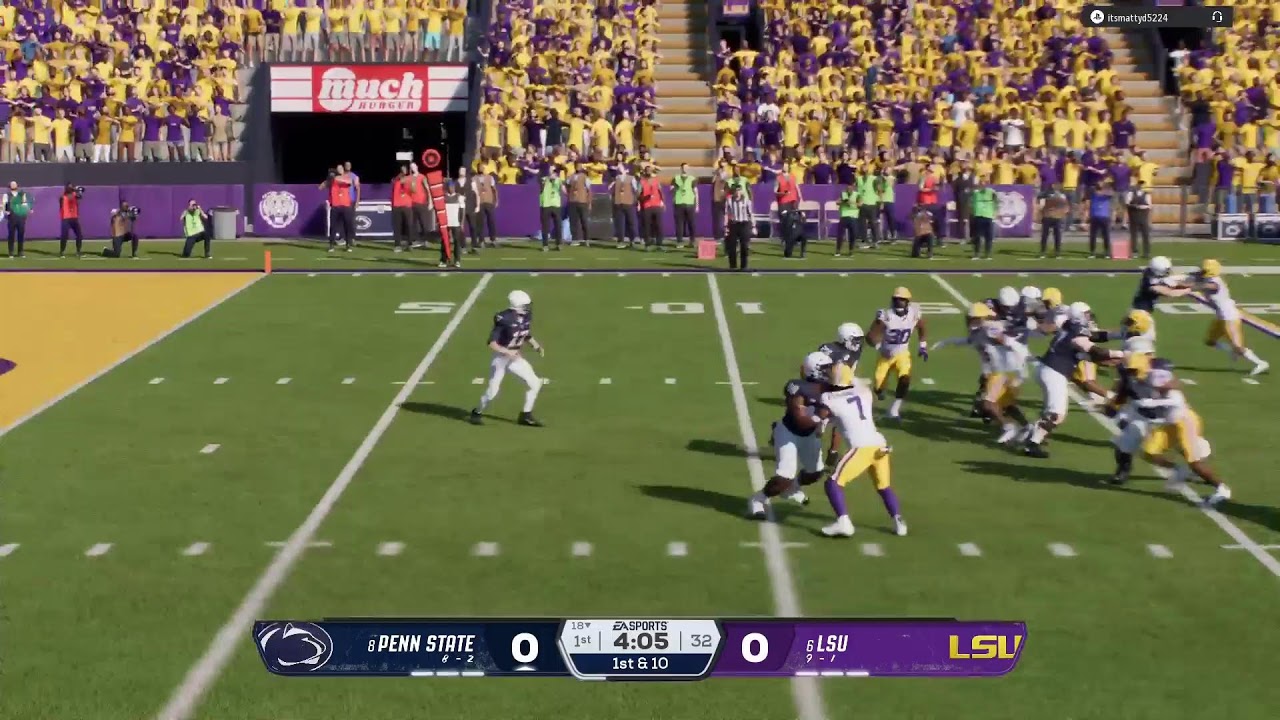 College football 26 Penn State vs. LSU