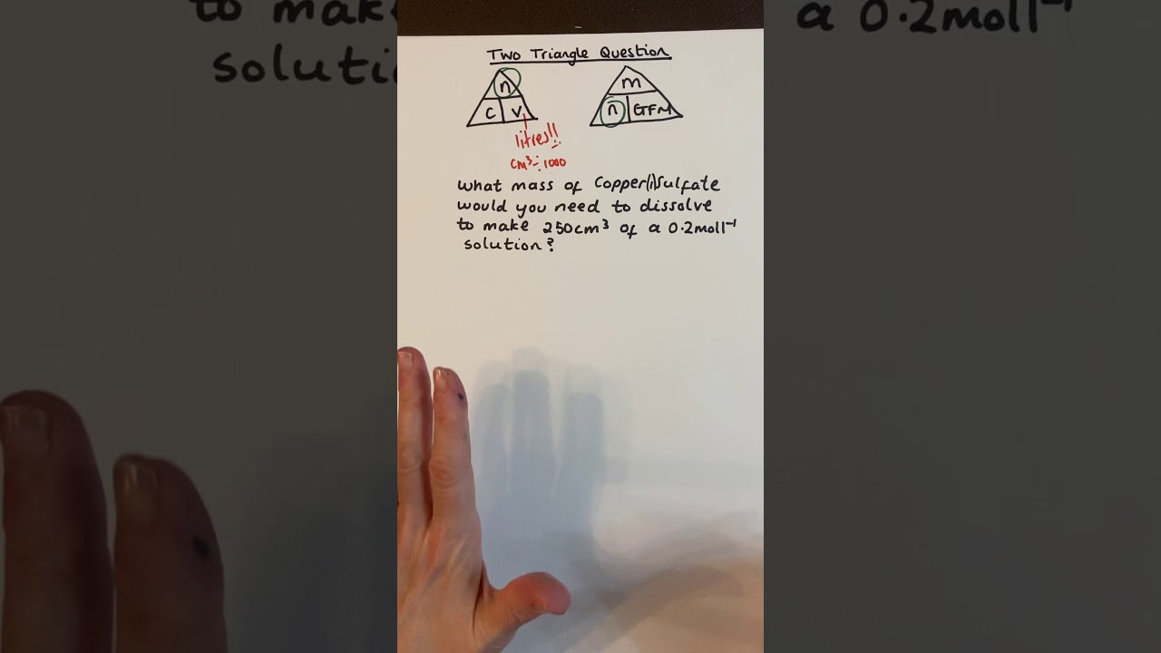 N5 Chemistry: 2 Triangle Q (standard solution)