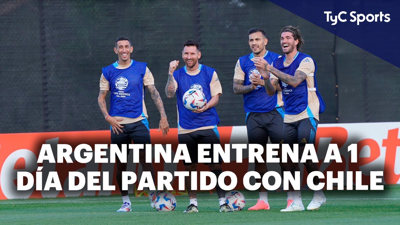 EL ENTRENAMIENTO DE LA SELECCIÓN A UN DÍA DEL PARTIDO CONTRA CHILE ⚽️