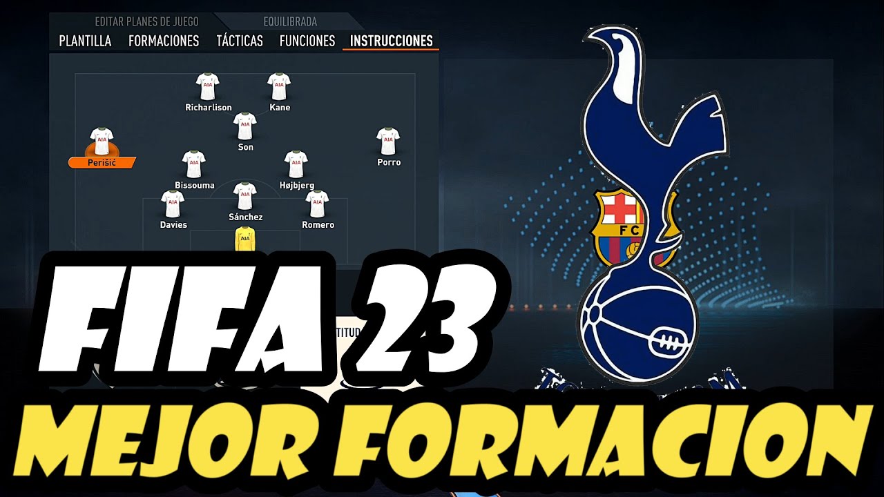 La mejor formacion Tottenham en FIFA 23 ✔️