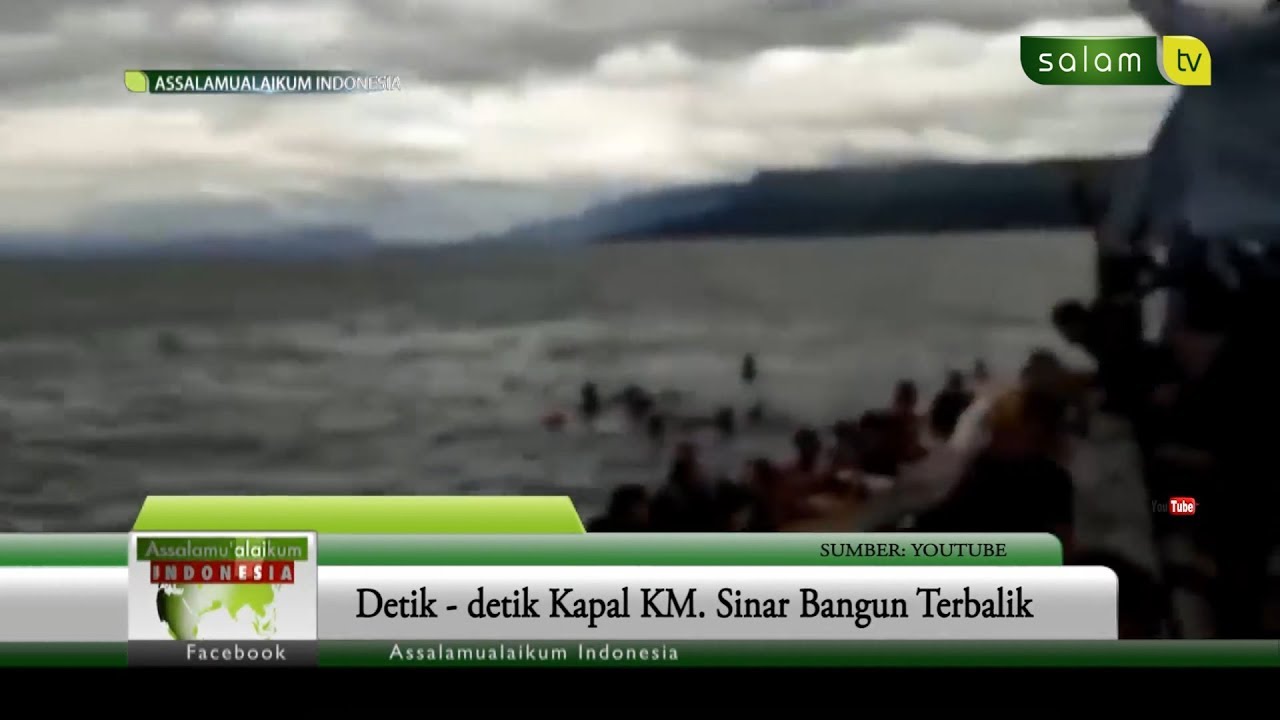 Detik detik KM Sinar Bangun Danau Toba terbalik