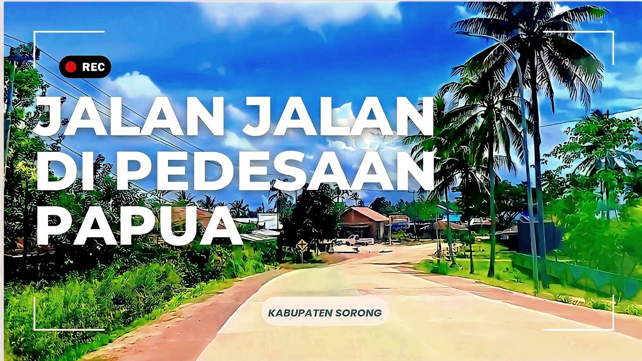 Beginilah situasi jalan jalan di pedesaan papua