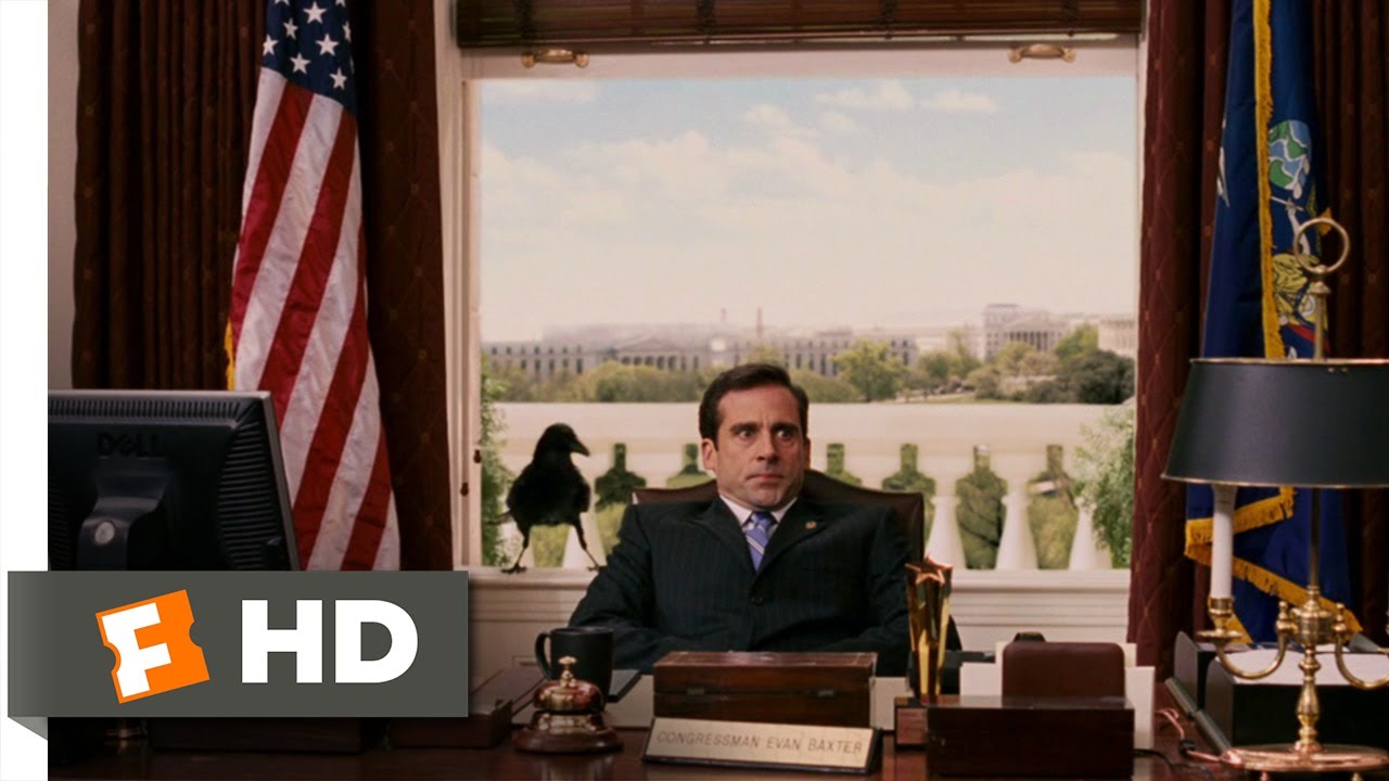 Evan Almighty (4/10) Movie CLIP - An Office Full of Birds (2007) HD
