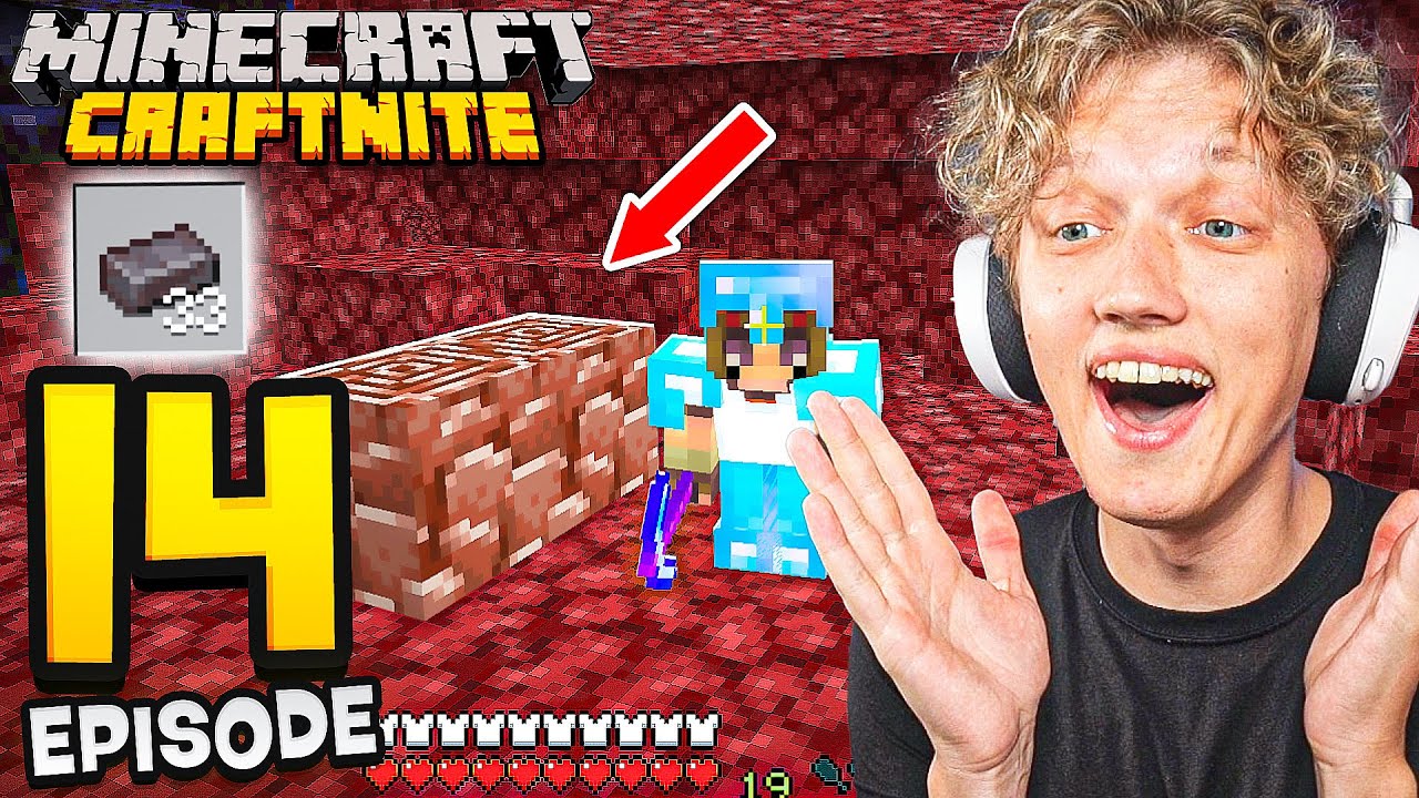 Craftnite 2: Episode 14 - I FINALLY GOT NETHERITE! (rarest gear ever)