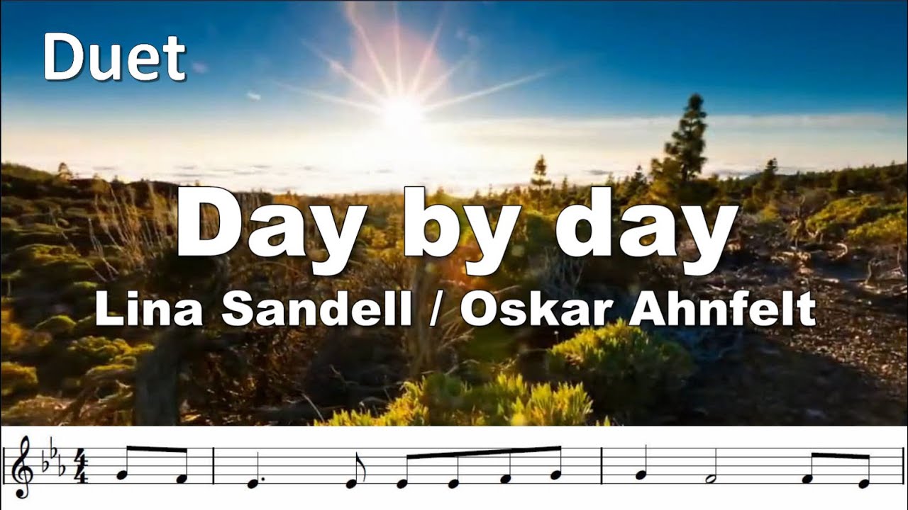 Day by Day. Another beautiful 2-Bb trumpet play along.