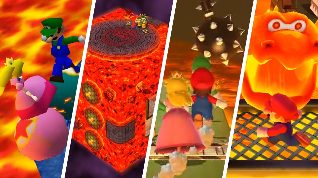 Evolution of Lava Minigames in Mario Party (1998-2021)