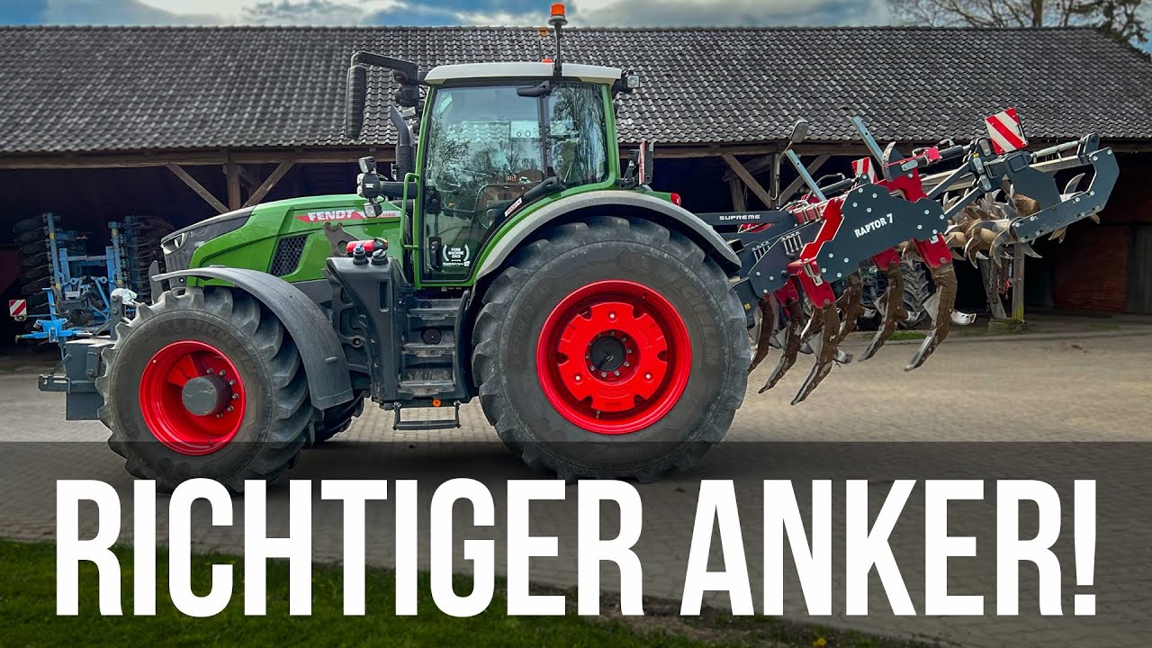Fendt 728 mit Tiefenhaken - Jetzt braucht es Zugkraft!