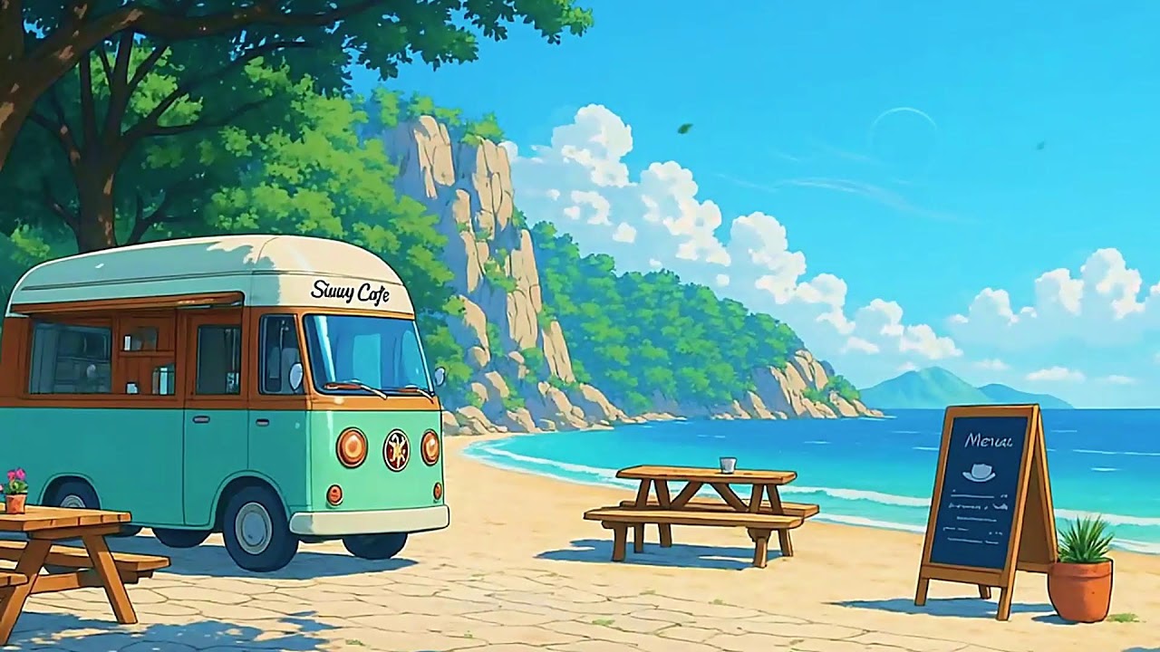 Lofi Summer Vibes 🏝 Ocean Breeze & Coffee Dreams for Relaxing Days ⛅ Lofi Hip Hop - Lofi Summer