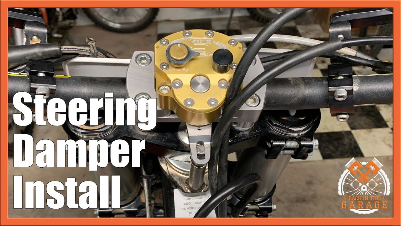 Scotts Steering Stabilizer Install on KTM Dirt Bike | Back in the Garage