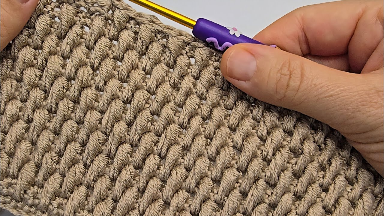 VERY EASY & UNUSUAL Crochet Patternfor Beginners!🧶🤎Crochet Stitch for BabyBlanket & Bag